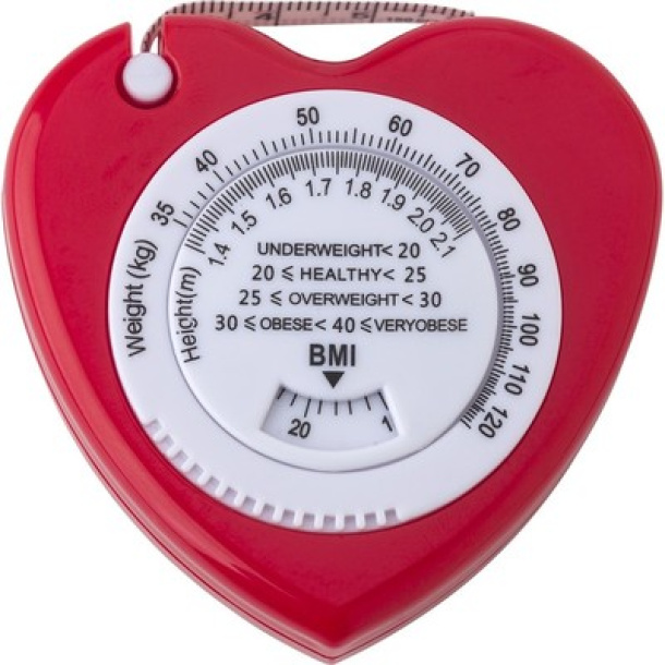  Measuring tape 1,5 m "heart" with BMI