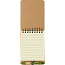  Memo holder, notebook approx. A6, sticky notes and ball pen