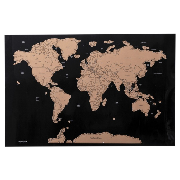  Karta svijeta - strugalica