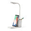  Wheat straw desk lamp, wireless charger 10W, phone stand, pen holder