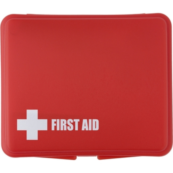  First aid kit in plastic case, 10 pcs