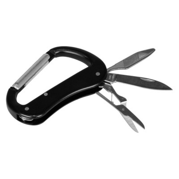  Multifunctional tool 5 el., carabiner clip