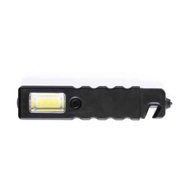  Emergency torch 4 COB and 1 LED, seat belt cutter, safety hammer