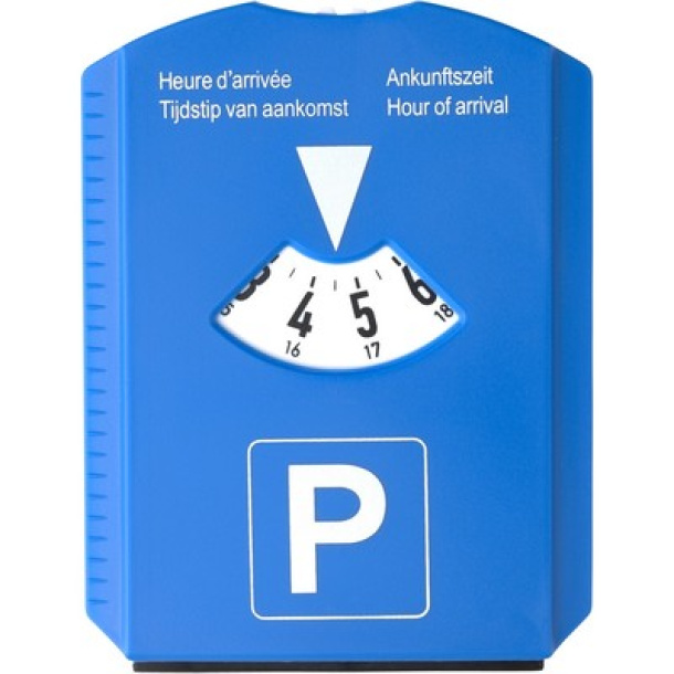  Parking disc and ice scraper with tokens