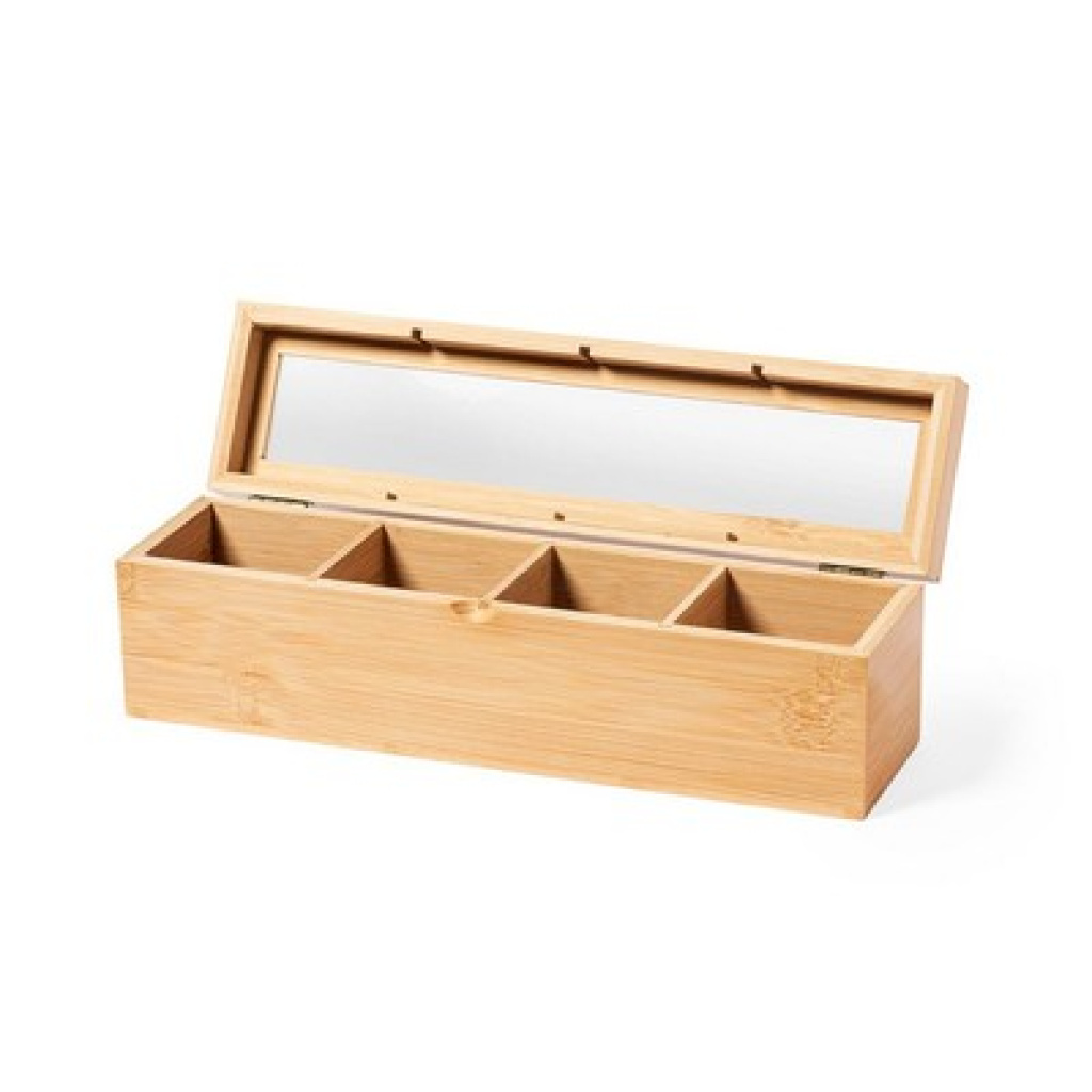 Transparent box with discount lid