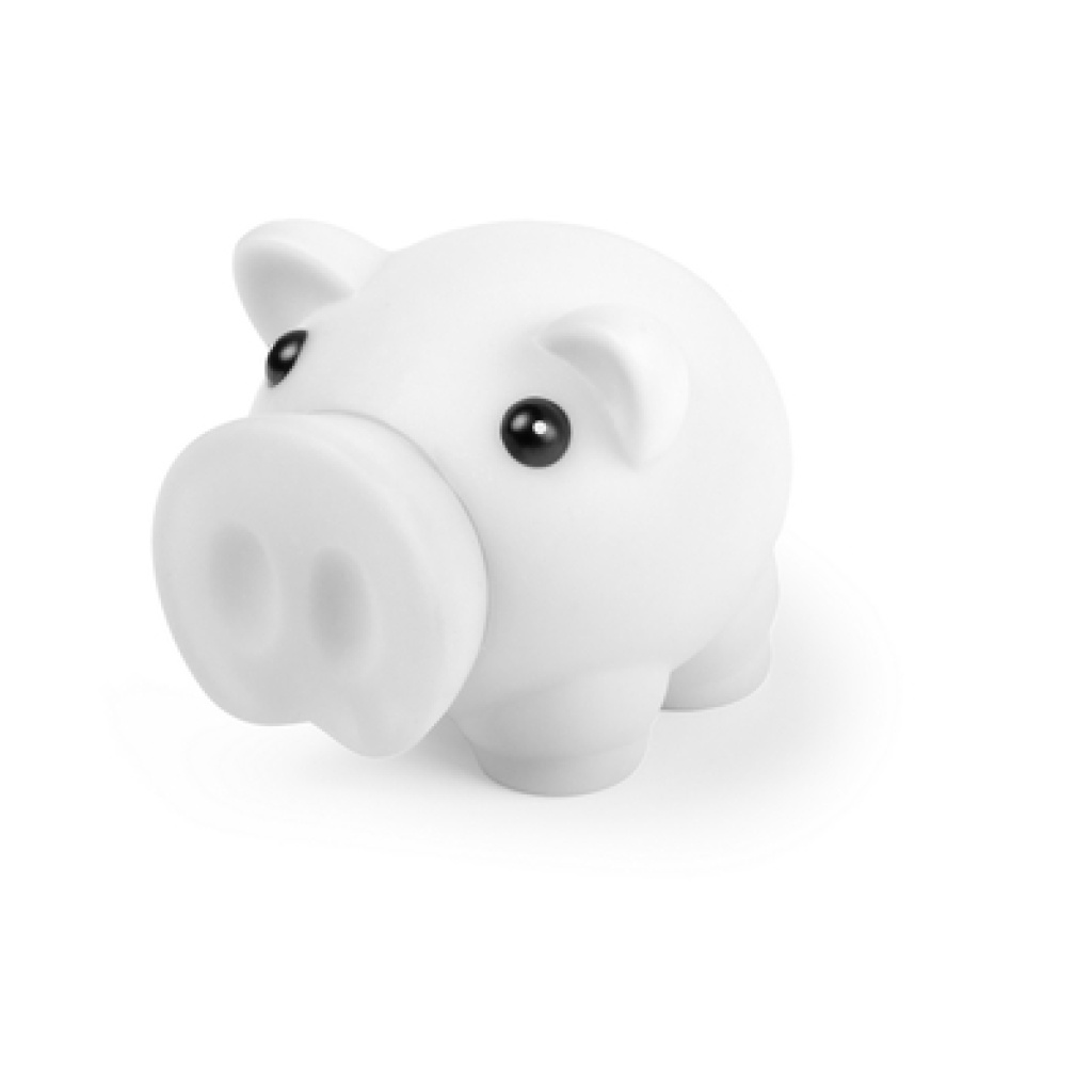 White shop piggy bank