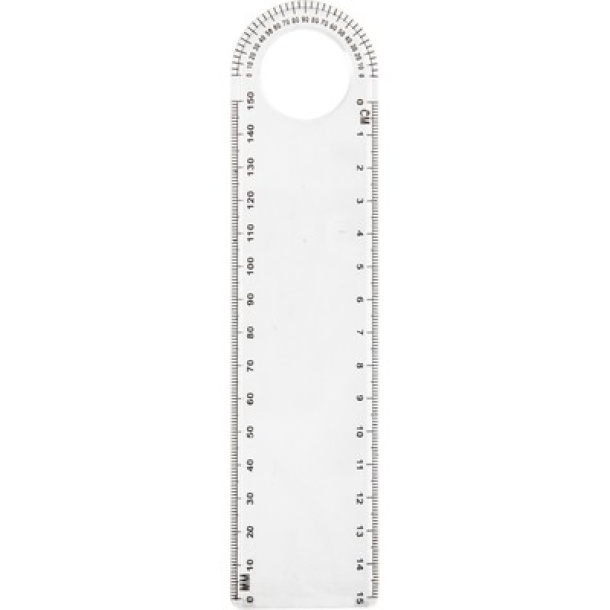  Ruler with loupe and protractor