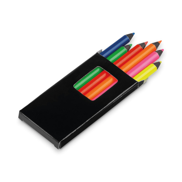 MEMLING Pencil box with 6 coloured pencils