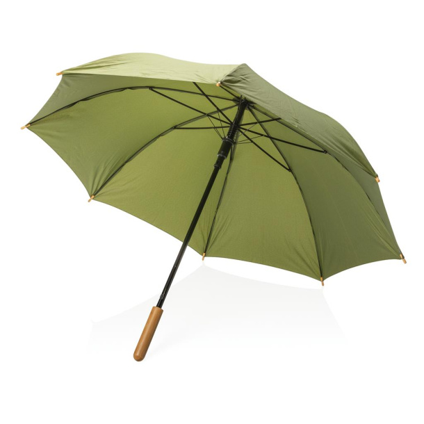  20.5" Impact AWARE™ RPET Pongee bamboo mini umbrella