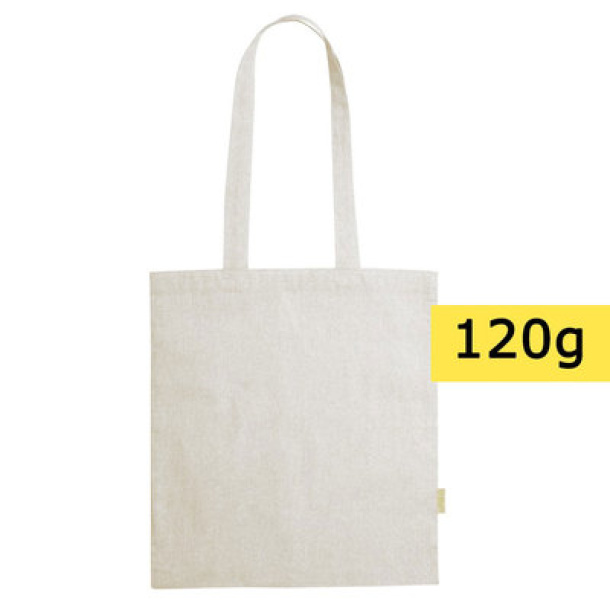  Recycled cotton shopping bag, 120 g/m2