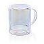  Deluxe double wall electroplated glass mug