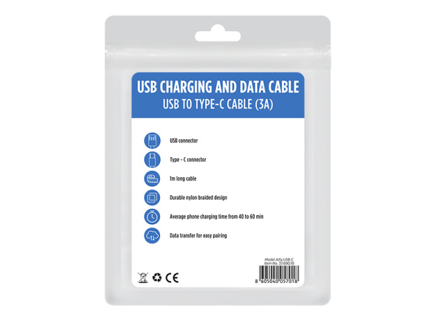ALFA USB C USB Type-C kabel za punjenje i prijenos podataka