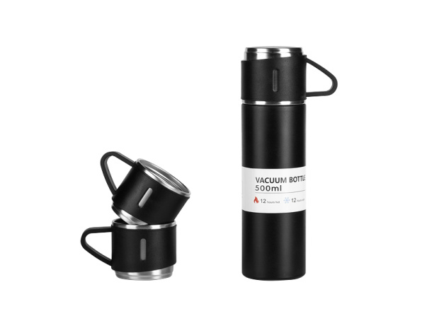 ALFREDO Set vaccum insulated flask and cups, 3/1
