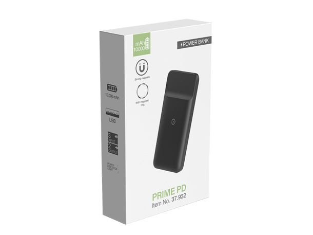 PRIME PD Wireless power bank with magnet, 10.000 mAh - PIXO