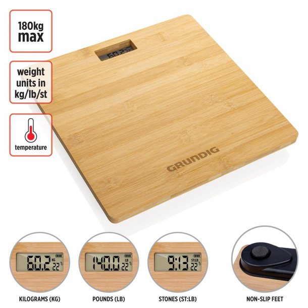  Grundig Bamboo Digital Body Scale