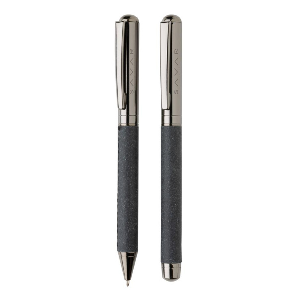  Recycled leather pen set