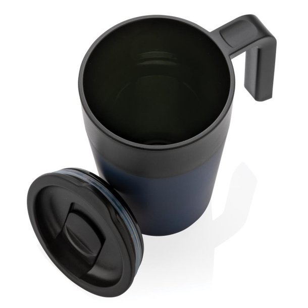  GRS Recycled PP and SS mug with handle