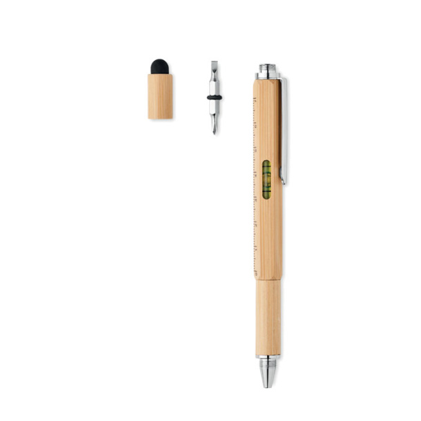 TOOLBAM Spirit level pen in bamboo