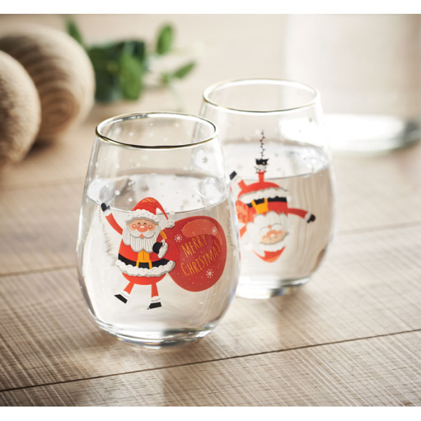 NOEL Set of 2 Christmas glasses