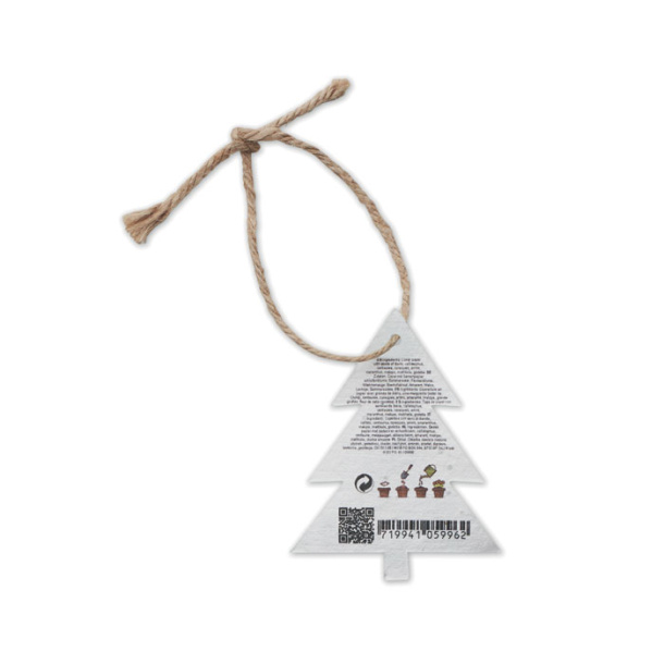 TREESEED Seed paper Xmas ornament