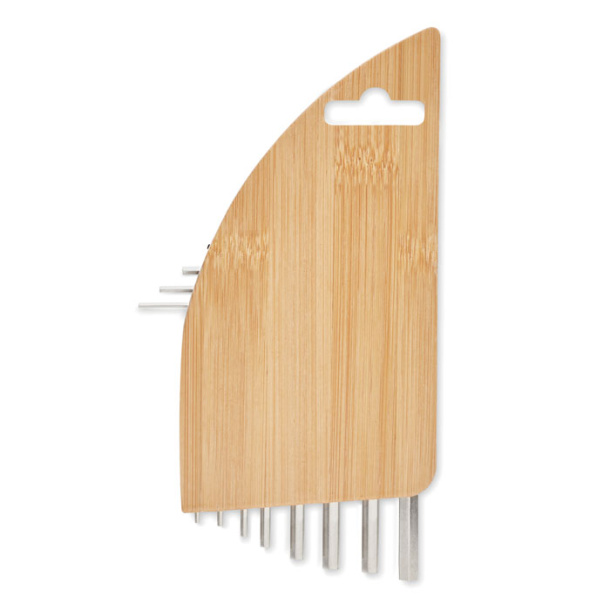 KARUVI Šesterokutni ključ u bazi od bambusa