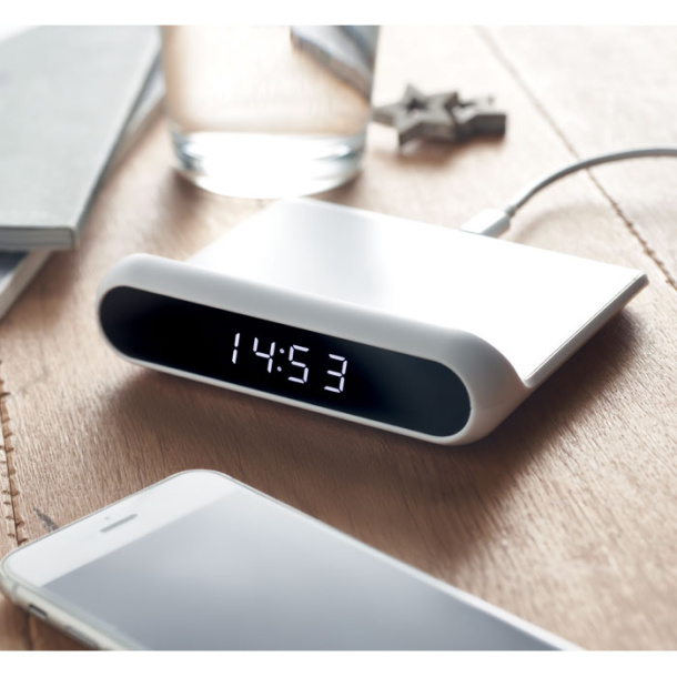 MASSITU Wireless charger and LED clock