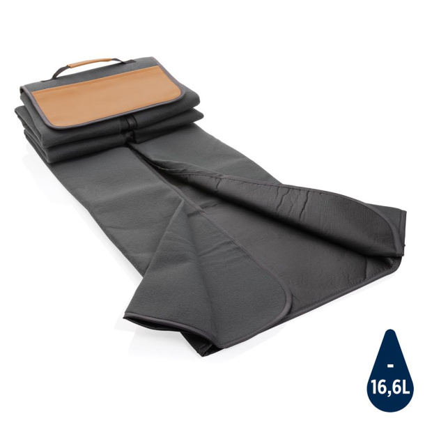  Impact AWARE™ RPET picnic blanket with PU cover