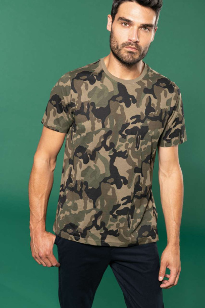  Muška kratka kamuflažna majica - 140 g/m² - Kariban