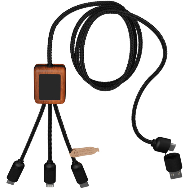 SCX.design C38 3u1 RPET kabel za punjenje s osvjetljenim logom