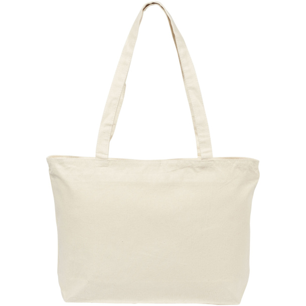 Ningbo 320 g/m² zippered cotton tote bag