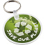 Tait circle-shaped recycled keychain - PF Manufactured