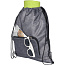 Ash GRS recycled foldable drawstring bag 7L - Bullet