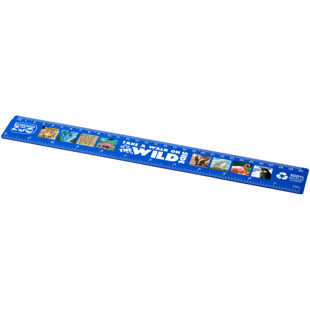Refari 30 cm recycled plastic ruler - Unbranded