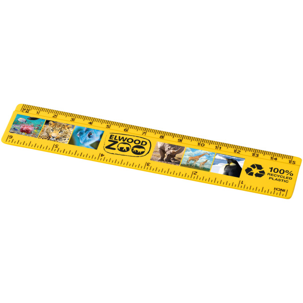 Refari 15 cm recycled plastic ruler - Unbranded