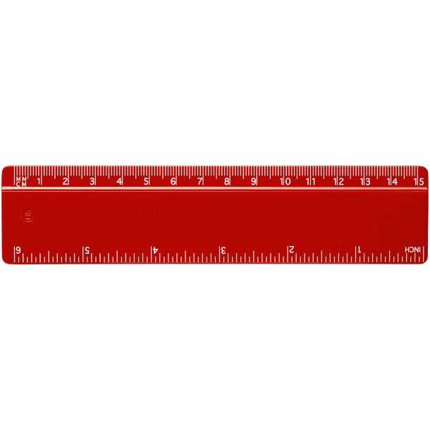 Refari 15 cm recycled plastic ruler - Unbranded