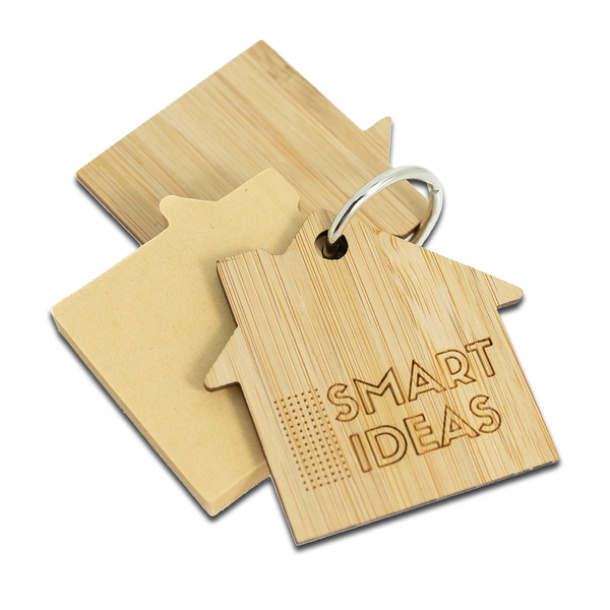 HOMELAND bamboo keychain with memo cards