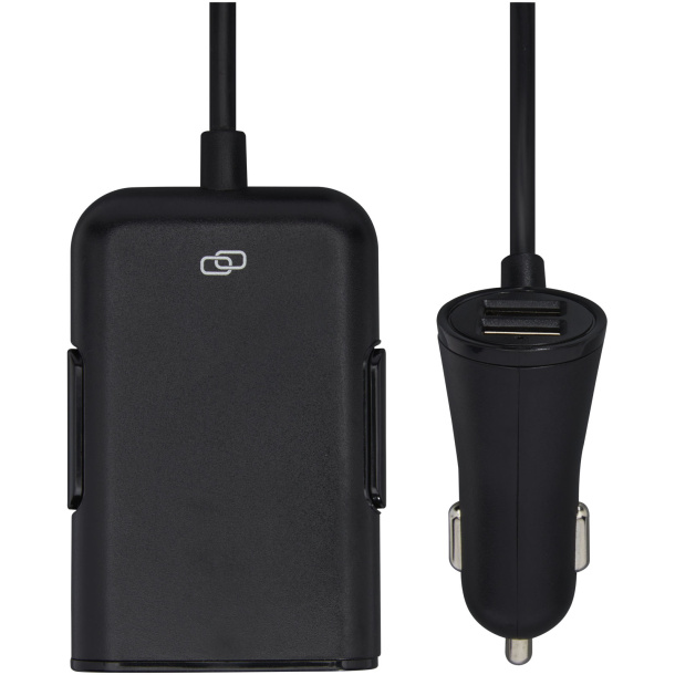 Pilot dual car charger with QC 3.0 dual back seat extended charger - Tekiō®