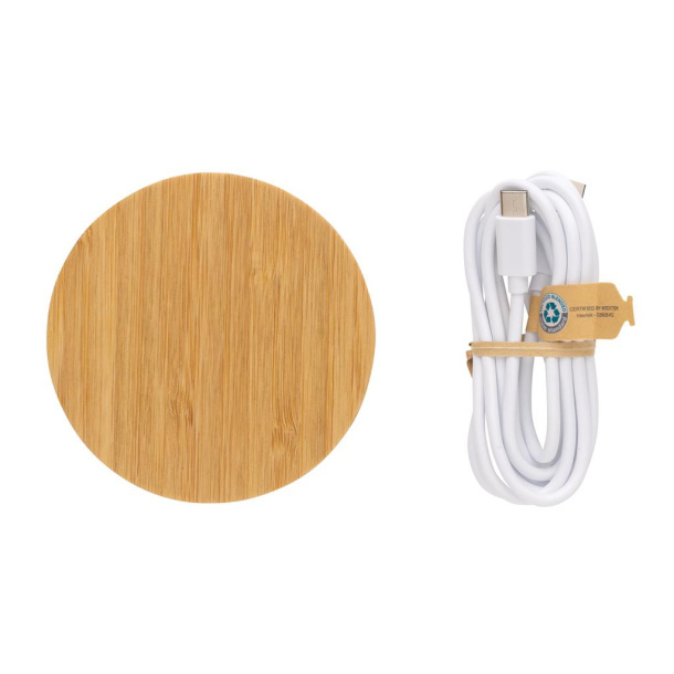  FSC® bamboo 15W wireless charger