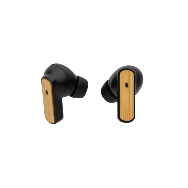  RCS recycled plastic & FSC® bamboo TWS earbuds