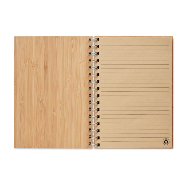 BRAM A5 ring bound Bamboo notebook