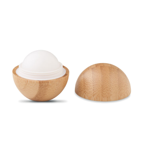 SOFT LUX Lip balm in round bamboo case