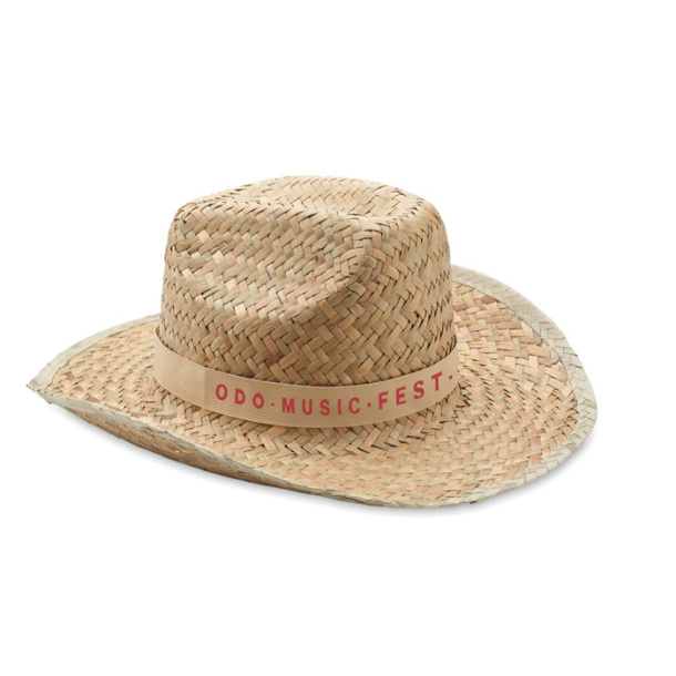 TEXAS Natural straw cowboy hat