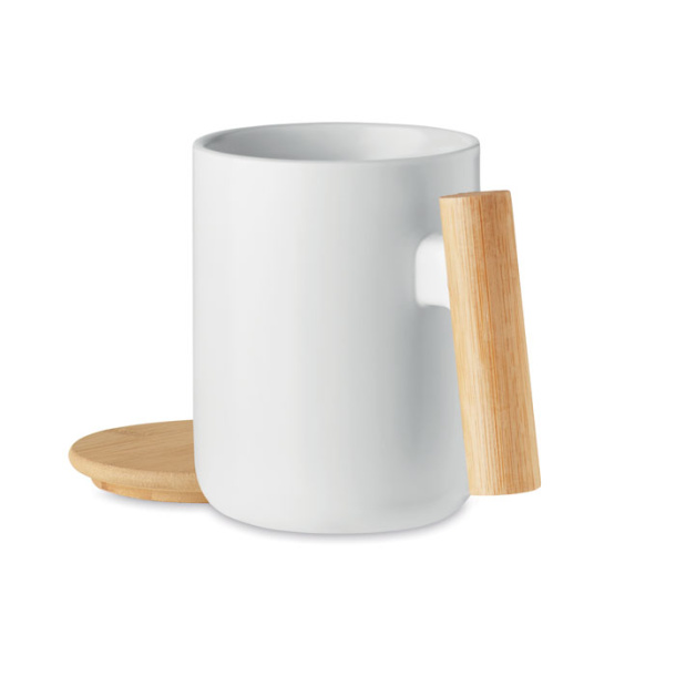 MAJEST Porcelain mug with lid 380 ml