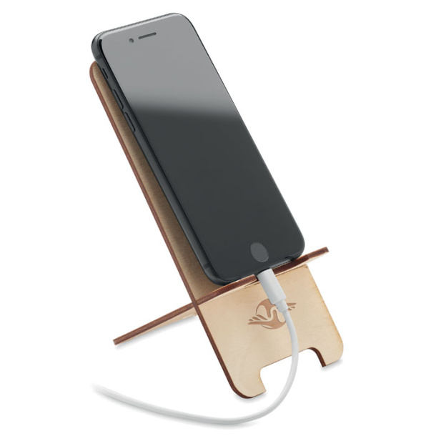 GROUW STAND Birch wood phone stand