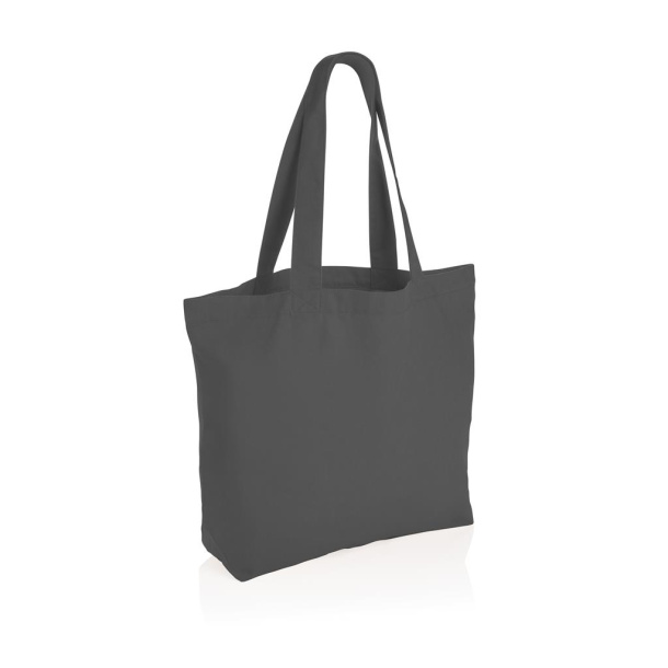  Impact AWARE™ recycled canvas shopper w/pocket 240gsm undyed