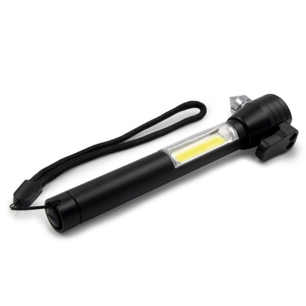  Emergency torch 1 LED COB, seat belt cutter, safety hammer