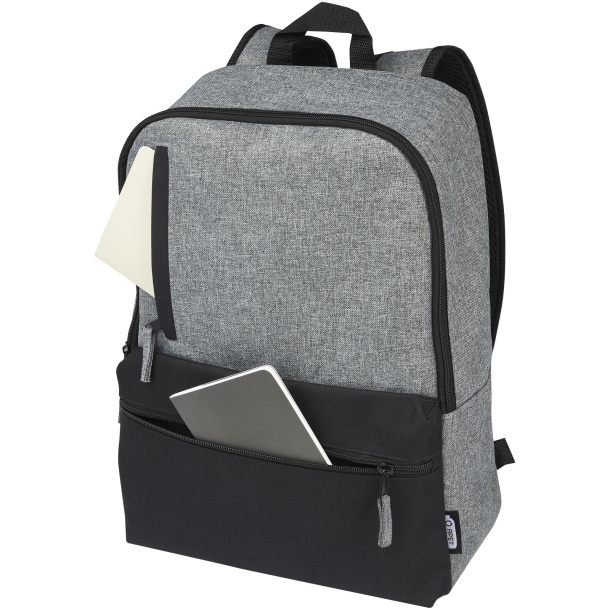 Reclaim 15" GRS recycled two-tone laptop backpack 14L