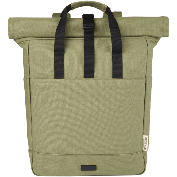 Joey 15” GRS recycled canvas rolltop laptop backpack 15L - Unbranded