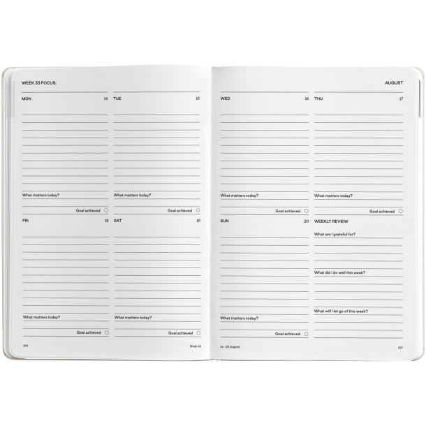 Karst® A5 weekly hard cover planner