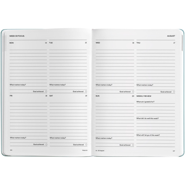 Karst® A5 weekly hard cover planner
